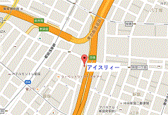 かつらと増毛のアイスリィーへの地図